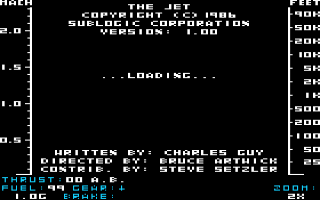 The Jet Title Screen